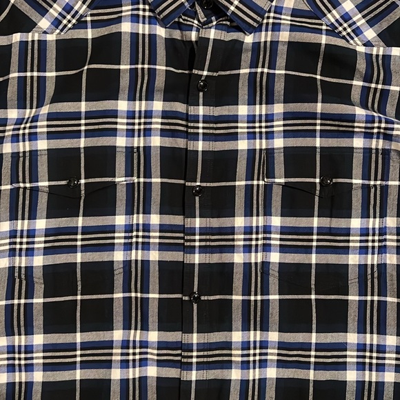 Express Fitted Plaid Dress Shirt - Picture 4 of 11